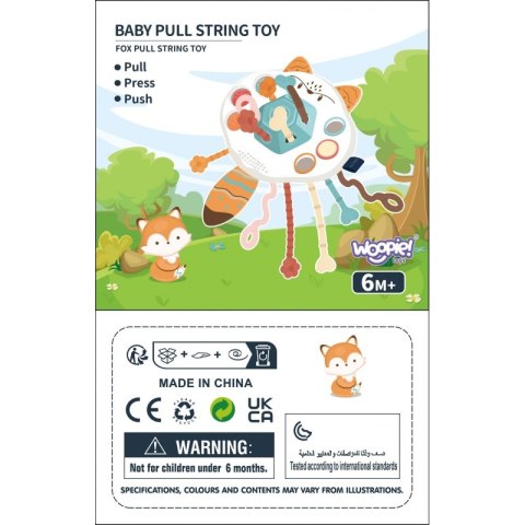 WOOPIE BABY Zabawka Sensoryczna Montessori Gryzak Grzechotka Wielofunkcyjny Lis WOOPIE BABY Zabawka Sensoryczna Montessori Gryzak Grzechotka Wielofunkcyjny Lis