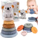 WOOPIE BABY Zestaw Edukacyjna Piramidka Koala 2w1 Gryzak WOOPIE BABY Zestaw Edukacyjna Piramidka Koala 2w1 Gryzak