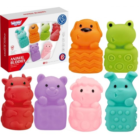 WOOPIE BABY Zwierzątka Sensoryczne Miękkie Zestaw 6 szt WOOPIE BABY Zwierzątka Sensoryczne Miękkie Zestaw 6 szt