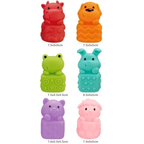 WOOPIE BABY Zwierzątka Sensoryczne Miękkie Zestaw 6 szt WOOPIE BABY Zwierzątka Sensoryczne Miękkie Zestaw 6 szt