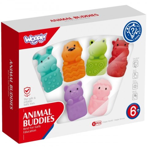 WOOPIE BABY Zwierzątka Sensoryczne Miękkie Zestaw 6 szt WOOPIE BABY Zwierzątka Sensoryczne Miękkie Zestaw 6 szt