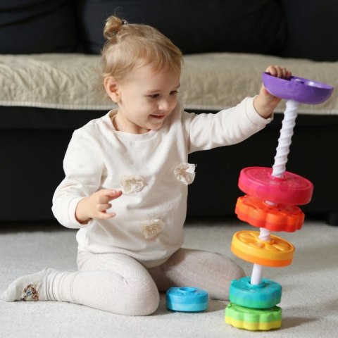 WOOPIE BABY Edukacyjna Piramidka Zakręcona Wieża Zwierzątka WOOPIE BABY Edukacyjna Piramidka Zakręcona Wieża Zwierzątka