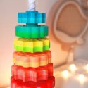 WOOPIE BABY Edukacyjna Piramidka Zakręcona Wieża WOOPIE BABY Edukacyjna Piramidka Zakręcona Wieża
