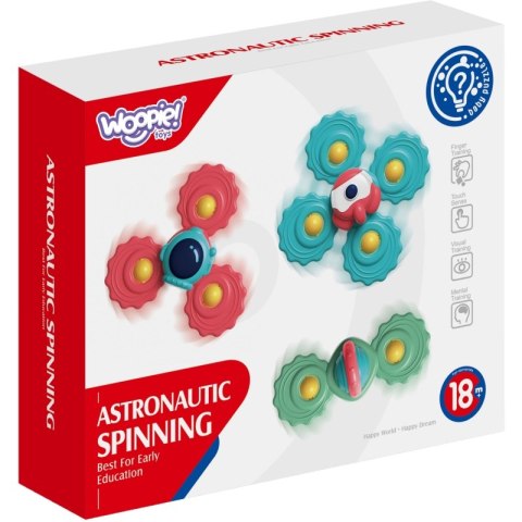 WOOPIE BABY Gryzak Spinner Wirujący z Przyssawką Zestaw 3 szt _5SZT WOOPIE BABY Gryzak Spinner Wirujący z Przyssawką Zestaw 3 szt _5SZT