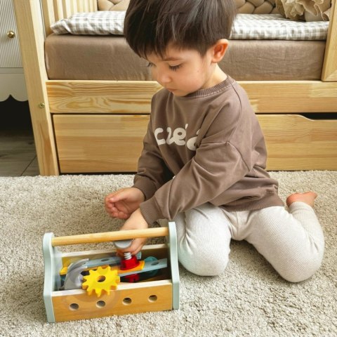 TOOKY TOY Drewniana Skrzynka z Narzędziami Zestaw 18 el. TOOKY TOY Drewniana Skrzynka z Narzędziami Zestaw 18 el.
