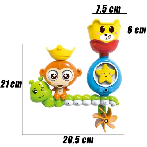 WOOPIE BABY Zabawka Wodna do Kąpieli Małpka + Kubeczek WOOPIE BABY Zabawka Wodna do Kąpieli Małpka + Kubeczek