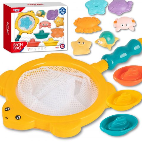 WOOPIE BABY Zestaw do Kąpieli Morskie Zwierzątka + Łódki + Siatka do Wyławania WOOPIE BABY Zestaw do Kąpieli Morskie Zwierzątka + Łódki + Siatka do Wyławania