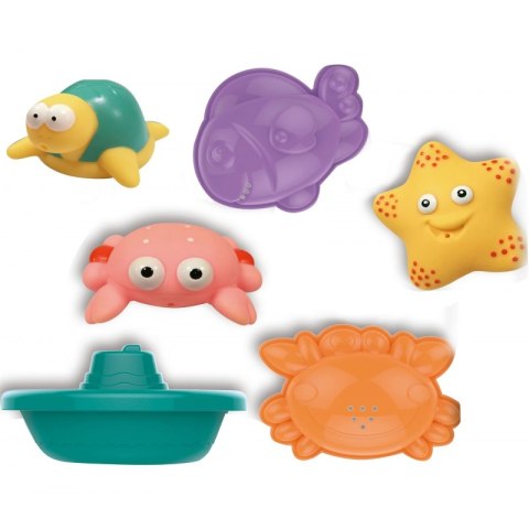 WOOPIE BABY Zestaw do Kąpieli Morskie Zwierzątka + Łódki + Siatka do Wyławania WOOPIE BABY Zestaw do Kąpieli Morskie Zwierzątka + Łódki + Siatka do Wyławania