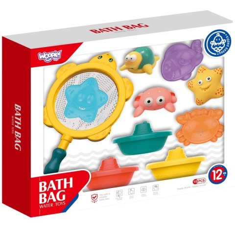 WOOPIE BABY Zestaw do Kąpieli Morskie Zwierzątka + Łódki + Siatka do Wyławania WOOPIE BABY Zestaw do Kąpieli Morskie Zwierzątka + Łódki + Siatka do Wyławania