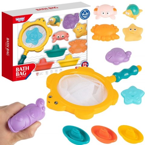 WOOPIE BABY Zestaw do Kąpieli Morskie Zwierzątka + Łódki + Siatka do Wyławania WOOPIE BABY Zestaw do Kąpieli Morskie Zwierzątka + Łódki + Siatka do Wyławania
