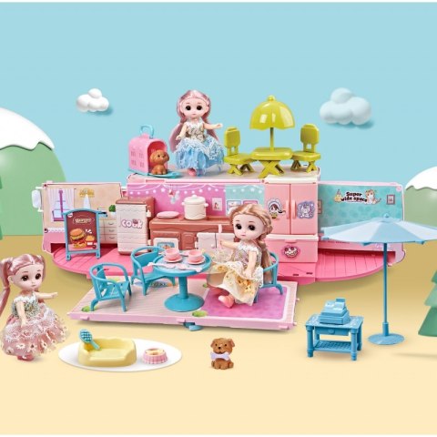WOOPIE Kamper 2w1 Domek XXL Zestaw dla Lalek WOOPIE Kamper 2w1 Domek XXL Zestaw dla Lalek
