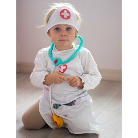 WOOPIE Strój Pielęgniarki Kitel Fartuszek z Czepkiem Pielęgniarki WOOPIE Strój Pielęgniarki Kitel Fartuszek z Czepkiem Pielęgniarki