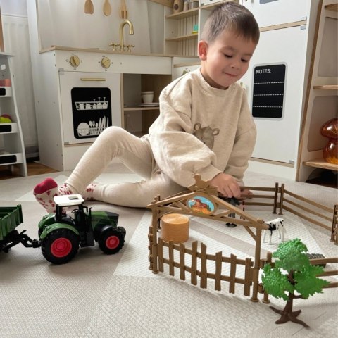 WOOPIE Zestaw Mini Farma Traktor Zwierzęta Osada Farma Rolnik Narzędzia WOOPIE Zestaw Mini Farma Traktor Zwierzęta Osada Farma Rolnik Narzędzia