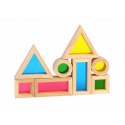 TOOKY TOY Drewniane Kolorowe Klocki Lustra Zestaw 8 el. FSC TOOKY TOY Drewniane Kolorowe Klocki Lustra Zestaw 8 el. FSC