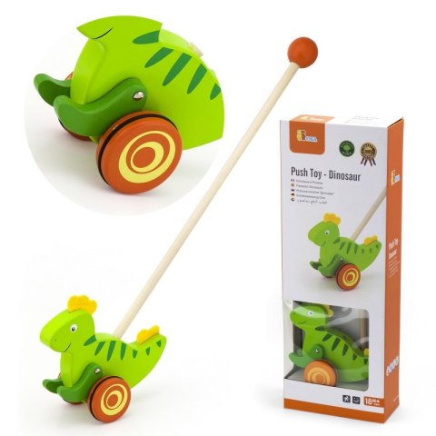 Viga Toys Drewniany Pchacz Dinozaur Viga Toys Drewniany Pchacz Dinozaur