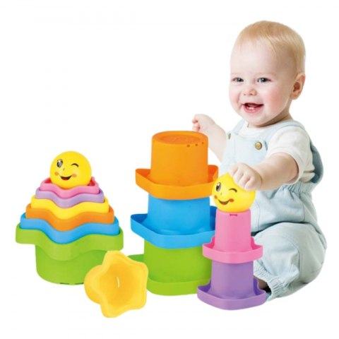 WOOPIE BABY Piramidka Sensoryczne Kubeczki Gwiazdki + Piłeczka WOOPIE BABY Piramidka Sensoryczne Kubeczki Gwiazdki + Piłeczka