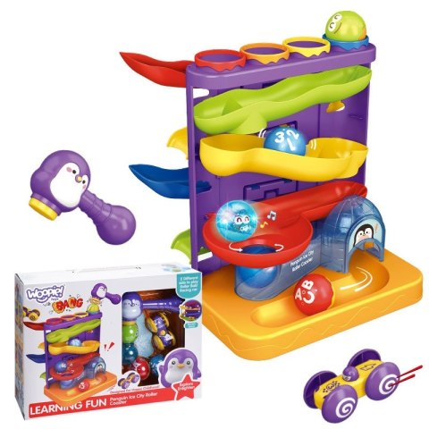 WOOPIE BABY Tor Kulkowy Kulodrom 3w1 Wbijak z Młoteczkiem Zjeżdżalnia dla Samochodzików WOOPIE BABY Tor Kulkowy Kulodrom 3w1 Wbijak z Młoteczkiem Zjeżdżalnia dla Samochodzików