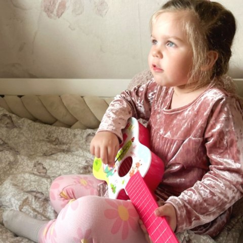 WOOPIE Gitara Akustyczna dla Dzieci Różowa 55 cm WOOPIE Gitara Akustyczna dla Dzieci Różowa 55 cm