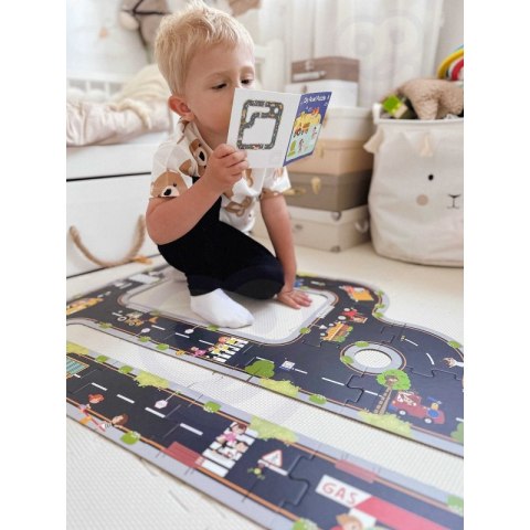 TOOKY TOY Droga Puzzle dla Dzieci Autostrada Makieta 21 el. Certyfikat FSC TOOKY TOY Droga Puzzle dla Dzieci Autostrada Makieta 21 el. Certyfikat FSC