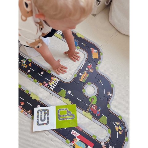 TOOKY TOY Droga Puzzle dla Dzieci Autostrada Makieta 21 el. Certyfikat FSC TOOKY TOY Droga Puzzle dla Dzieci Autostrada Makieta 21 el. Certyfikat FSC