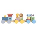 TOOKY TOY Kolejka Drewniana ze Zwierzątkami Klocki Układanka Montessori TOOKY TOY Kolejka Drewniana ze Zwierzątkami Klocki Układanka Montessori