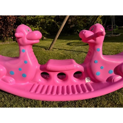 WOOPIE Bujak Wieloosobowy Dino Huśtawka Równoważna Różowa WOOPIE Bujak Wieloosobowy Dino Huśtawka Równoważna Różowa