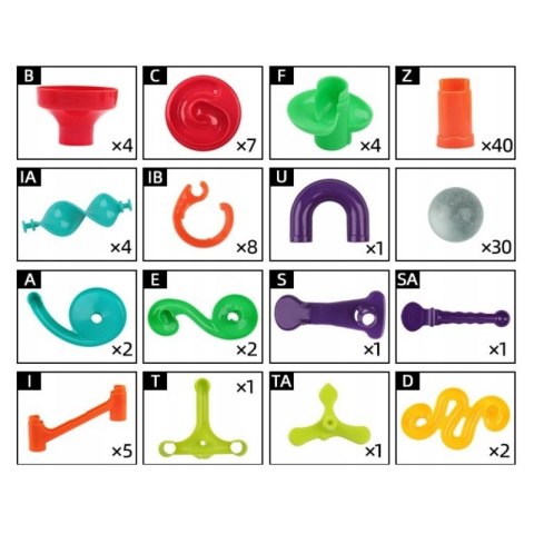 WOOPIE Kulodrom Tor Kulkowy Zestaw Spirala 113 el. WOOPIE Kulodrom Tor Kulkowy Zestaw Spirala 113 el.