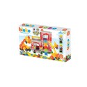 MOCHTOYS Klocki Jeżyki Pin Bricks STRAŻ POŻARNA w Kartonie 100 el. + 2 Figurki MOCHTOYS Klocki Jeżyki Pin Bricks STRAŻ POŻARNA w Kartonie 100 el. + 2 Figurki