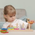 VIGA Drewniane klocki z sorterem kształtów Montessori VIGA Drewniane klocki z sorterem kształtów Montessori