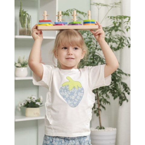 VIGA Drewniane klocki z sorterem kształtów Montessori VIGA Drewniane klocki z sorterem kształtów Montessori
