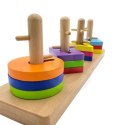 VIGA Drewniane klocki z sorterem kształtów Montessori VIGA Drewniane klocki z sorterem kształtów Montessori
