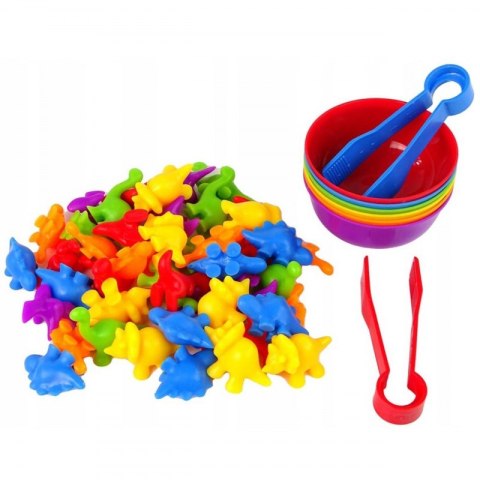 WOOPIE Gra Edukacyjna Montessori Sorter Kolorów Dinozaury 56 el. WOOPIE Gra Edukacyjna Montessori Sorter Kolorów Dinozaury 56 el.