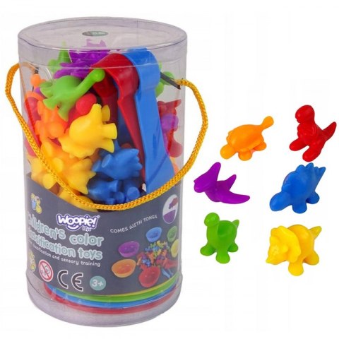 WOOPIE Gra Edukacyjna Montessori Sorter Kolorów Dinozaury 56 el. WOOPIE Gra Edukacyjna Montessori Sorter Kolorów Dinozaury 56 el.