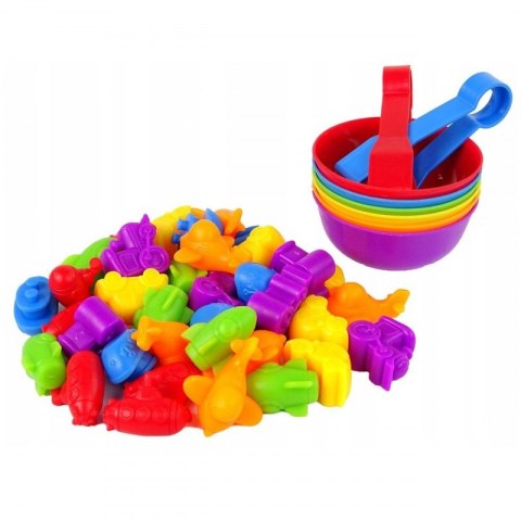 WOOPIE Gra Edukacyjna Montessori Sorter Kolorów Pojazdy 44 el. WOOPIE Gra Edukacyjna Montessori Sorter Kolorów Pojazdy 44 el.