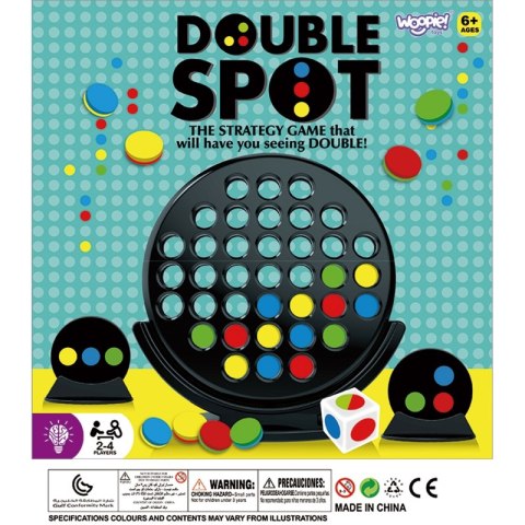WOOPIE Gra Strategiczna Planszowa 3 w Linii Kropi Double Spot 6+ WOOPIE Gra Strategiczna Planszowa 3 w Linii Kropi Double Spot 6+