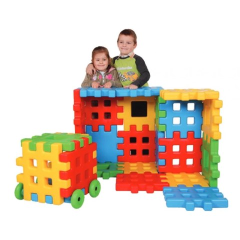 WOOPIE Klocki Edukacyjne Wafle Ogrodzenie Domek WOOPIE Klocki Edukacyjne Wafle Ogrodzenie Domek
