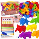 WOOPIE Zestaw Edukacyjny Nauka Liczenia Montessori Sorter Kolorów Zwierzęta 83 el. WOOPIE Zestaw Edukacyjny Nauka Liczenia Montessori Sorter Kolorów Zwierzęta 83 el.