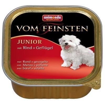 Animonda Dog Vom Feinsten Junior Wołowina Z Drobiem 150g Animonda Dog Vom Feinsten Junior Wołowina Z Drobiem 150g