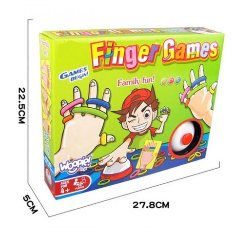 WOOPIE Gra Zręcznościowa FINGER GAMES Kolorowe Gumki 4+ WOOPIE Gra Zręcznościowa FINGER GAMES Kolorowe Gumki 4+