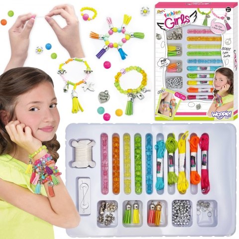 WOOPIE ART&FUN Zestaw do Robienia Biżuteri Bransoletek Wisiorków Pierścionków WOOPIE ART&FUN Zestaw do Robienia Biżuteri Bransoletek Wisiorków Pierścionków
