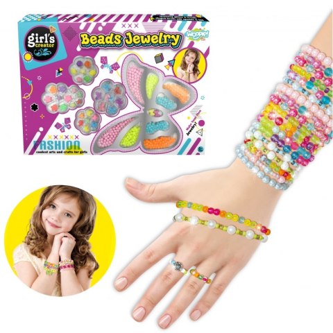 WOOPIE ART&FUN Zestaw do Robienia Biżuterii Bransoletek Wisiorków Pierścionków Kolczyków z Motylkami WOOPIE ART&FUN Zestaw do Robienia Biżuterii Bransoletek Wisiorków Pierścionków Kolczyków z Motylkami