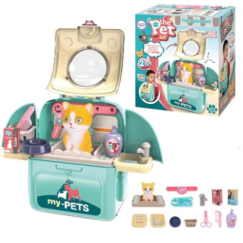 WOOPIE Kotek Przenośny Salon Piękności 2w1 w Plecaku Transporter WOOPIE Kotek Przenośny Salon Piękności 2w1 w Plecaku Transporter