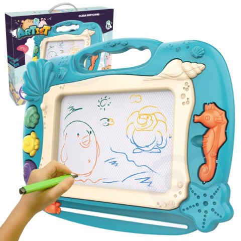 WOOPIE Znikopis Tablica Magnetyczna Kolorowa Stempelki Motyw Oceanu Zielony WOOPIE Znikopis Tablica Magnetyczna Kolorowa Stempelki Motyw Oceanu Zielony