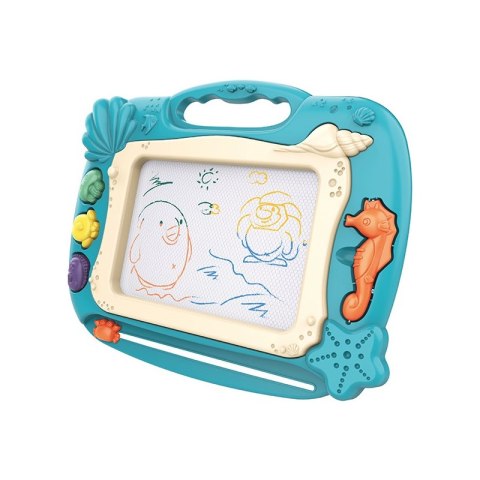 WOOPIE Znikopis Tablica Magnetyczna Kolorowa Stempelki Motyw Oceanu Zielony WOOPIE Znikopis Tablica Magnetyczna Kolorowa Stempelki Motyw Oceanu Zielony