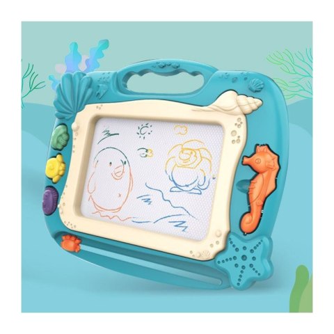 WOOPIE Znikopis Tablica Magnetyczna Kolorowa Stempelki Motyw Oceanu Zielony WOOPIE Znikopis Tablica Magnetyczna Kolorowa Stempelki Motyw Oceanu Zielony