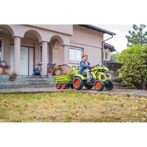 FALK Traktor CLAAS na Pedały z Przyczepą, Łyżką i Spychaczem od 3 Lat FALK Traktor CLAAS na Pedały z Przyczepą, Łyżką i Spychaczem od 3 Lat