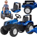 FALK Traktor na Pedały New Holland Duży z Przyczepką od 3 lat FALK Traktor na Pedały New Holland Duży z Przyczepką od 3 lat