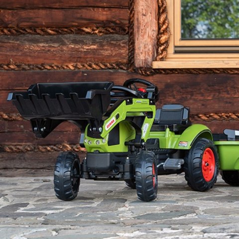 Falk Traktor Claas z Przyczepą i Łyżką na pedały Falk Traktor Claas z Przyczepą i Łyżką na pedały