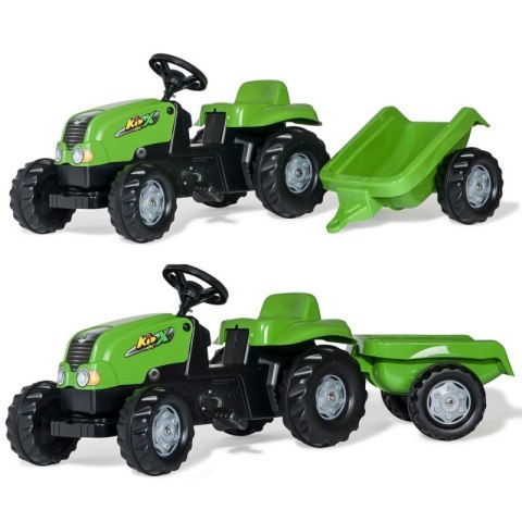 ROLLY TOYS rollyKid NH T 7040 Traktor na Pedały z przyczepką Jasno-zielony ROLLY TOYS rollyKid NH T 7040 Traktor na Pedały z przyczepką Jasno-zielony