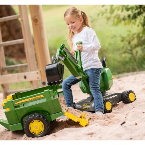Rolly Toys RollyDigger John Deere Koparka samobieżna Jeździk - Zielony Rolly Toys RollyDigger John Deere Koparka samobieżna Jeździk - Zielony